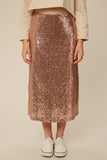 Rose Gold Sequin Skirt