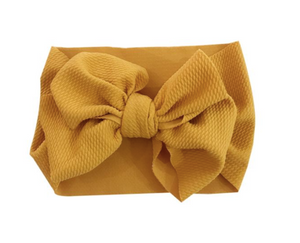 Mustard Bow Headband