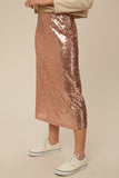 Rose Gold Sequin Skirt